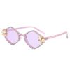 Gafas de sol con personalidad transfronteriza y incrustaciones de diamantes, tendencia de temperamento con flores de perla, gafas de sol para mujer, gafas de sol al por mayor