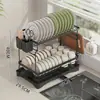 Suporte de Pratos de Cozinha Transfronteiriço Suporte de Armazenamento Bancada Suporte de Armazenamento para Tigelas Hashis Pratos Copos de Água Doméstico Removível Escorredor de Louça