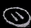 Fábrica coreana atacado conjunto de joias de noiva comércio exterior conjunto de joias de noiva europeu e americano conjunto de diamantes satélite