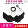 Ventas Directas de Fábrica Accesorios de Alas de Halloween al por Mayor Accesorios de Alas de Plumas de Ángel para Niños y Adultos Alas Negras