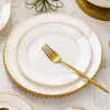 Louças de Mesa de Cerâmica Jingdezhen Conjunto de Pratos Domésticos Combinação de Pratos Porcelana Óssea Louças Leves de Luxo e Hashis Presente Atacado