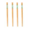 Pares de hashis de bambu de cinco cores com padrão de mármore, hashis à prova de mofo, hashis domésticos, 10 pares por pessoa, antiderrapantes, um hashi por pessoa, hashis de madeira