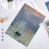 Pasta em L Série Fu Sheng Ji Pintura Tradicional Chinesa Flor e Pássaro Antiga A4 Peça Única Pasta Estudante Escritório Bolsa de Armazenamento de Informações