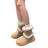 Botas de nieve cortas estilo noreste engrosadas para mujeres menudas, nueva colección de invierno 2026, con forro mullido, suela gruesa y cálidas botas de algodón con forro de polar