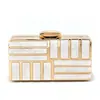 Bolso de Noche Transfronterizo Nuevo de Acrílico Imitación Concha Vestido Dama Estilo Simple Europeo y Americano Bolso de Mano Exquisito Bolso Cruzado para Mujer