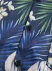 Camisa estilo Hong Kong de manga corta, holgada, de verano, con estampado floral, informal, para hombre y mujer, estilo retro hawaiano, ideal para playa, para parejas.