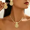 Joyería Transfronteriza Europea y Americana, Pendientes con Diseño de Aros Metálicos Roscados Personalizados, Collares Largos Versátiles, Joyería de Nicho