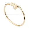 Nuevo Pulsera de Clavo Cartier Elástica Abierta Versión Delgada, Pulsera de Clavo Cartier Versión Gruesa de Superficie Lisa, Versión de Artesanía de Precisión CNC