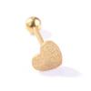Comercio electrónico transfronterizo nuevo lindo corazón en forma de amor de acero de titanio para hombres y mujeres europeos y americanos lengua uña lengua anillo personalidad chica caliente marea genial punción