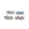 Brincos de Titânio F136 com Zircônia 5A Redondo Quadrado Unha de Lábio Liga de Titânio G23 Joia para Piercing Humano Clave de Orelha