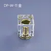 En Stock 15 Piezas Tapas para Botellas de Perfume, Carcasa Transparente Cuadrada, Tapas Metálicas de Colores, Accesorios para Botellas de Perfume, Al Por Mayor