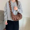 Bolsa de Bolinhas para Mulheres 2026 Novo Modelo Bolsa de Ombro com Toque de Luxo Bolsa de Ombro Transversal para o Dia a Dia Bolsa Vintage de Bolinho para Mulheres