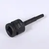 Hexágono soquete 1/2 pistola de ar comprimido de uma peça cabeça de lote pneumática hexagonal chave de fenda manga ameixa manga hexagonal pistola de ar terno lote