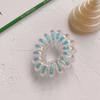Sereia Ji Anel de Cabelo Fio de Telefone Transparente Corda de Cabeça Feminina Rabo de Cavalo Grosso Corda de Cabelo de Celebridade Cyber Simples Estilo Frio Corda de Cabelo Faixa de Cabelo