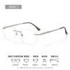 Montura de gafas sin marco minimalista ultraligera de 10 g de titanio puro z6159, montura de titanio de alta gama para hombre con un look sofisticado y rebelde
