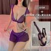 Ropa interior sexy Shuoyao sin pasión uniforme sexy perspectiva camisón caliente traje de rol secretaria 610