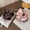 Estilo Coreano Alto Grado Sentido Corteza Intestino Grueso Anillo para el Cabello Elegante Plisado Francés Retro Simple Cola de Caballo Bola Cuerda para el Cabello Accesorios para el Cabello