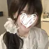 Goma para el pelo con borde de encaje y estilo femenino, Goma de pelo de alta elasticidad, Lindo accesorio para el pelo estilo coreano para moño o cola de caballo
