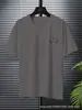 Camiseta de Manga Corta para Hombre Moderna Verano 2025 Nuevo Estilo Holgada Sencilla Resistente Cuello Redondo Pareja Casual Top Camiseta