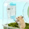 Bebedouro para hamster, suporte magnético para garrafa de água, garrafa de água para porquinho da índia e hamster dourado, alimentador automático de água com suspensão magnética forte