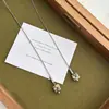 Collar Colgante de Piedra Natural con Cuentas Retro Coreano Multiusos Cadena Larga para Suéter Accesorios para Mujer Nicho Gama Alta