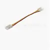 Conector sem Solda para Fita de LED COB 12v24v Conector Rápido para Fita de LED COB Fivela de Canto de Cristal em L