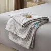 2025 Nuevo Edredón de Verano Enfriador de Lyocell Tencel para Dormir Desnudo Sedoso Edredón de Aire Acondicionado Lavable a Máquina Juego de Edredón Delgado de Cuatro Piezas