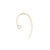 Accesorios Materiales DIY Ganchos para Orejas Retorcidos Hechos a Mano Accesorios de Oro de 18K Chapado en Cobre Plata 925 Accesorios de Joyería Fina con Perlas