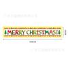 Banner de Feliz Navidad 2026 Estilo Nuevo Tela de Fondo Decoraciones para Fiesta Navideña Muñeco de Nieve Papá Noel con Tiras de Luz