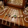 Stock Disponible Reloj Ovalado para Mujer, Cuarzo Pulsera de Moda, Uso Diario Casual, Ligero y Cómodo, Reloj para Mujer Transfronterizo