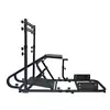 Base de Simulador de Carreras, Soporte de Control de Monitor, Asiento Integrado para Juego de Conducir, Ajustable