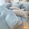 2026 Nuevo Juego de Ropa de Cama de Lana de Leche de Cuatro Piezas Invierno Espesado Coral Franela Ropa de Cama Funda de Edredón Sábana Juego de Tres Piezas