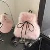 Mochila Cute Fluffy Estilo Commuter para Mujer 2026 Gran Capacidad Estilo Nuevo Diaria Otoño/Invierno Mochila de Moda