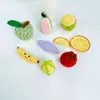 Muñeca de Lana Tejida a Crochet Nueva Hecha a Mano Serie de Frutas Colgante Tejido de Lana Llavero Colgante Adornos Producto Terminado