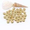 Contas Espaçadoras de Ábaco Banhadas a Ouro 18K para Fazer Joias Artesanais Acessórios Conserva de Cor Espaçador Ufo Pad Pingente