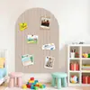 Pegatinas de Pared de Fieltro Rayado Arqueado en Stock de Fábrica Transfronteriza Decoración de Pared para el Hogar Pizarra Creativa Autoadhesivas sin Taladro