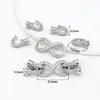 Materiales para accesorios de joyería DIY collar con botón de oro de 18k collar de pulsera de perlas hecho a mano hebilla universal de cuatro patas con forma de 8 B68