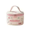 Bolsa de Maquillaje Personalizada con Estampado de Flores Ins Bolso Lindo Femenino con Corazón Portátil de Gran Capacidad Neceser para Artículos de Tocador y Maquillaje