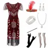 Comercio Exterior S-4XL Amazon Vestido de Lentejuelas Retro Gatsby de los años 20 Vestido de Fiesta con Flecos Dropshipping a Europa y América