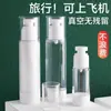 Botella Dosificadora de Vacío Portátil Tipo Prensa Botella de Spray de Viaje Loción de Viaje Muestras de Cosméticos Base Botella Vacía