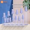 Em estoque 5ml 15ml 200ml frasco spray PET transparente de ombro reto sub-frasco cosmético frasco plástico