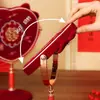 Espejo de Dote de Boda, un Par de Peines, Espejo Rojo de Boda, Maquillaje de Boda para la Novia y Suministros de Boda