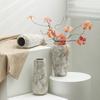 Portão Shu Vento Silencioso Cerâmica Decoração Vintage Flor Seca Vaso Hidropônico Pousada Hotel Sala de Estar Ornamentos de Flores Sensação de Alto Padrão