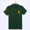 Ropa Polo para Hombre con Gran Logo de Caballo Bordado, Camiseta de Manga Corta, Polo de Manga Media para Golf para Hombre, Corte Holgado