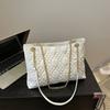 Bolso bandolera para mujer, novedad 2024, de gran capacidad, de alta gama, con cadena romboidal, estilo retro, para uso diario.