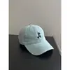 Boné de Baseball em Sarja Lavada para Mulheres com Coroa Profunda e Circunferência da Cabeça Grande, Marca de Moda de Rua, Design de Aba Larga, Estilo Coreano, Faz o Rosto Parecer Menor