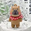 Capivara Pequeno Pingente Boneca Caixa Surpresa Desenho Animado Capivara Pingente de Chaveiro Sanrio Capivara Pequena Figura