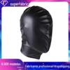Brinquedos sexuais para marido e mulher capa facial preta brinquedo capa de cabeça máscara para os olhos controle punição sm bondage brinquedos para homens e mulheres