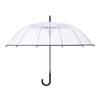 Guarda-chuva Transparente Espesso, Guarda-chuva Longo Reforçado Resistente ao Vento, Guarda-chuva Automático de Cor Sólida Personalizado, Guarda-chuva de Publicidade, Guarda-chuva Transparente Reto para Presente