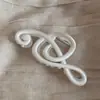 Nuevo Pinza de Garra Musical Artística de Alto Gama Mate para Semirecogido Pinza de Tiburón para el Cabello Pinza Grande para el Cabello para Mujeres Accesorio para el Cabello de la Parte Posterior de la Cabeza